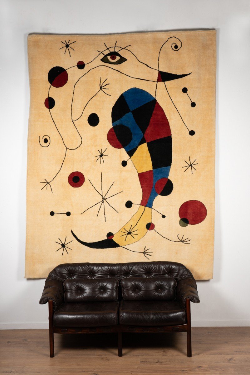 Carpet, Or Tapestry, Inspired By Joan Miro. Contemporary Work