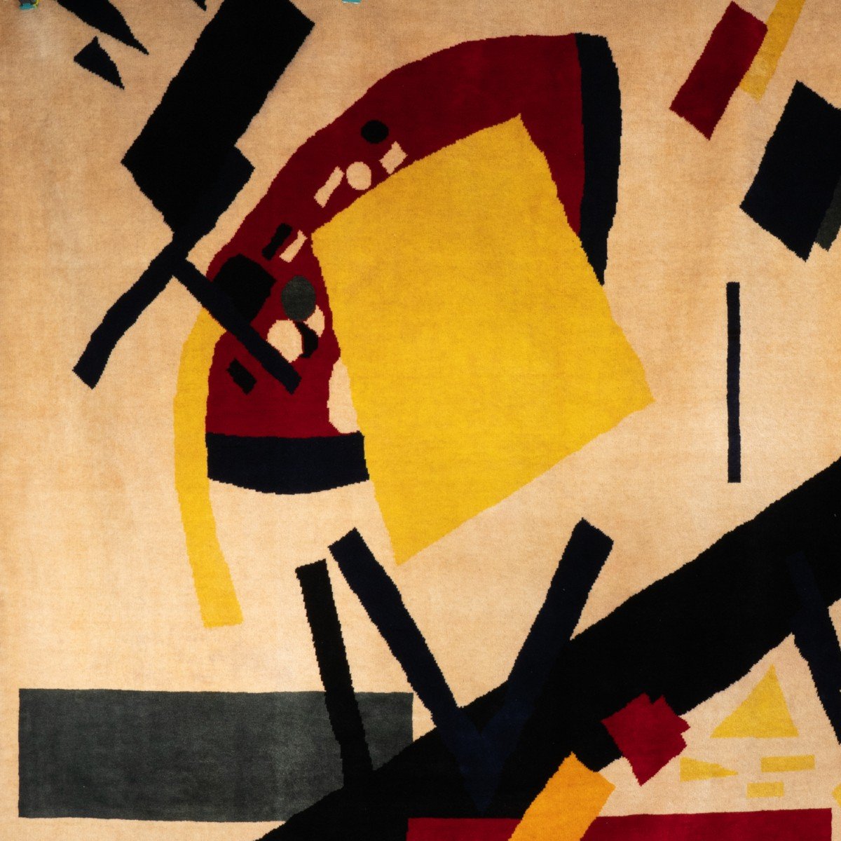 According To Malevich. Wool Carpet, Or Tapestry. Contemporary Work-photo-1