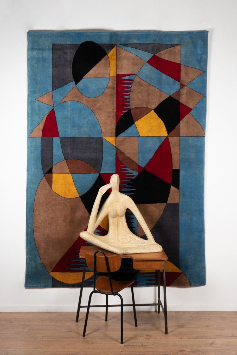 Carpet, Or Tapestry, Inspired By Delaunay. Contemporary Work