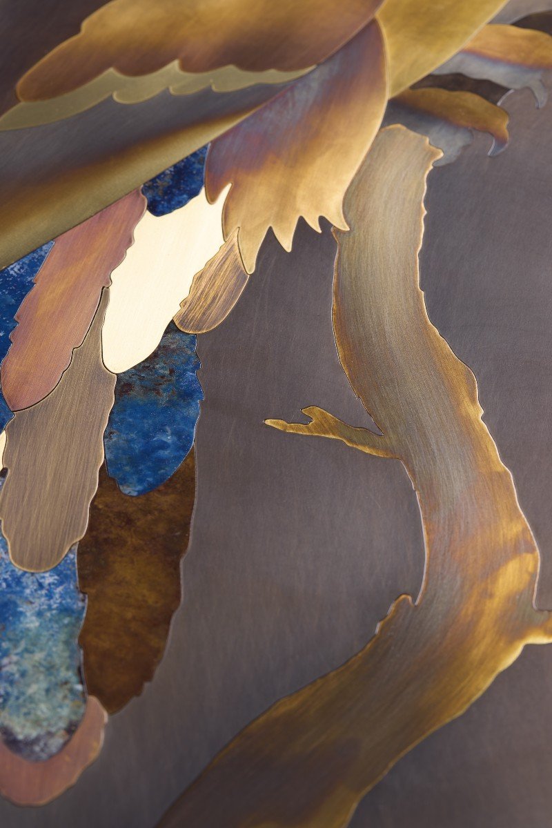 Panneau Décoratif Intitulé "Opus II". Travail Contemporain. LS59461908H-photo-3