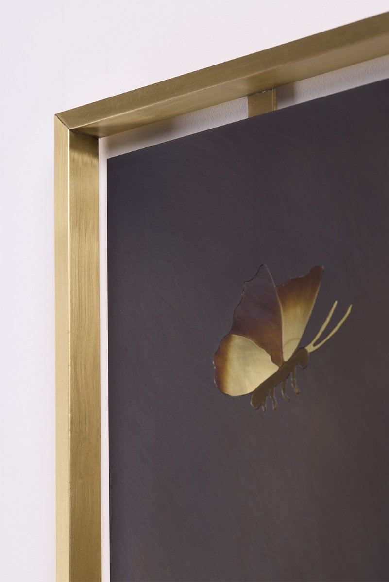 Panneau Décoratif Intitulé "Opus II". Travail Contemporain. LS59461908H-photo-7