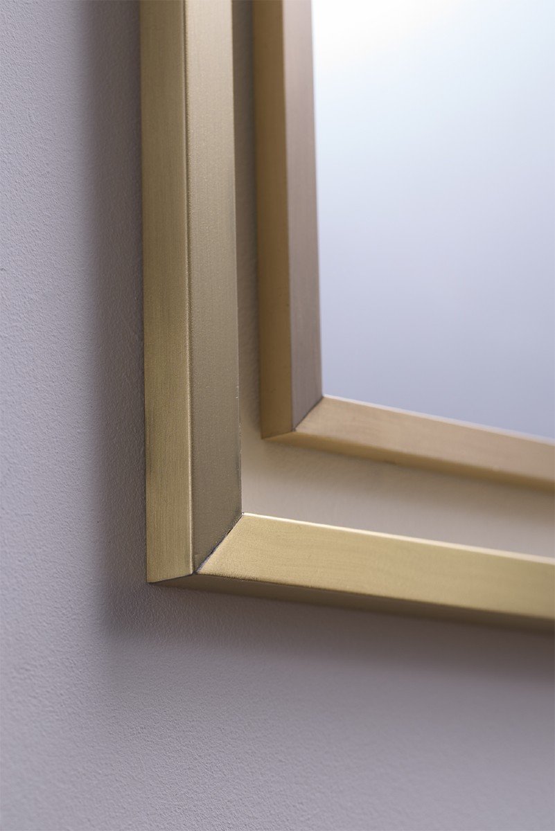 “boizot” Mirror In Brass And Pyrite. Contemporary Work. Ls5943897u-photo-1