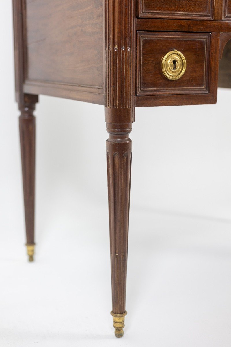 Desk – Or Secretary, Cylinder, Mahogany. Late 18th Century Period.-photo-8