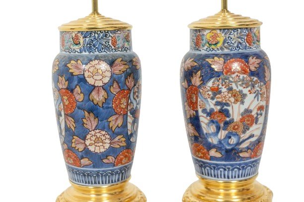 Pair Of Imari Porcelain And Gilded Bronze Lamps. Circa 1880.-photo-3