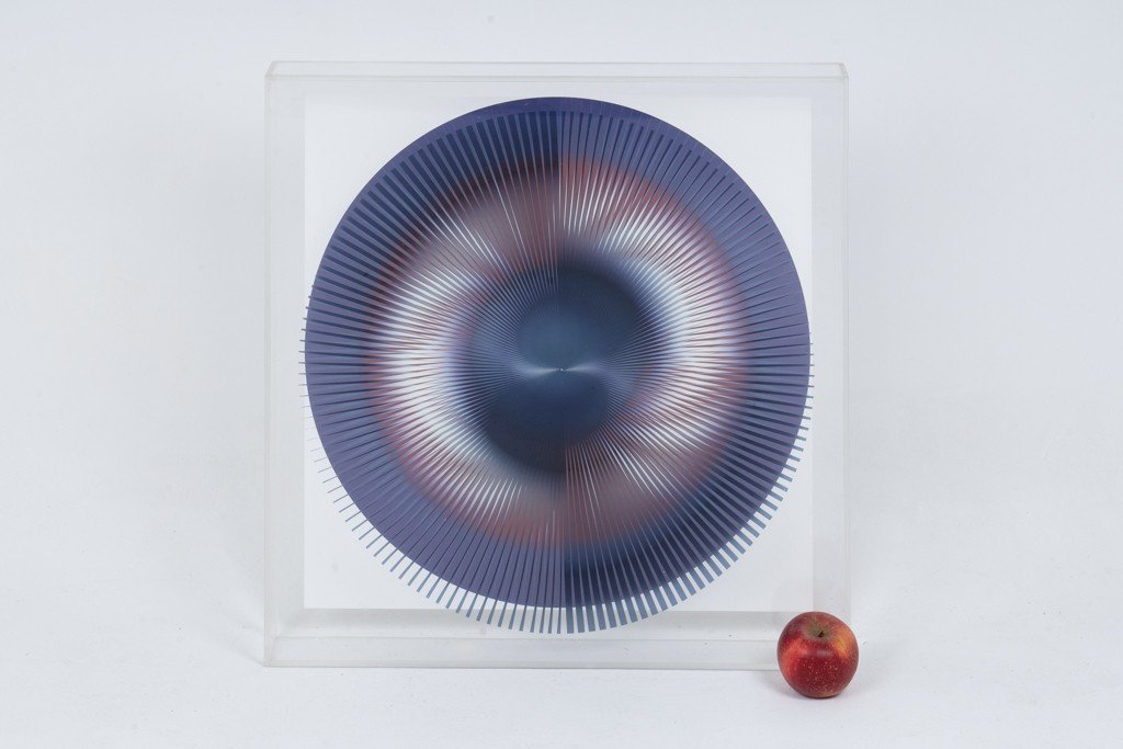 Kinetic Screen Print Representing A Circle. Contemporary Work.-photo-1