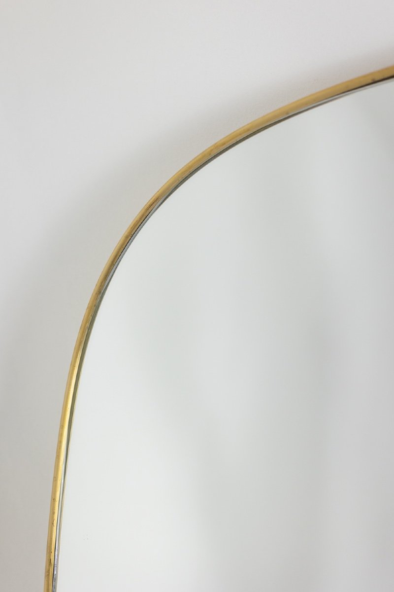 Pair Of 1950s Style Mirrors In Gilded Brass. Contemporary. Ls58731909u-photo-2