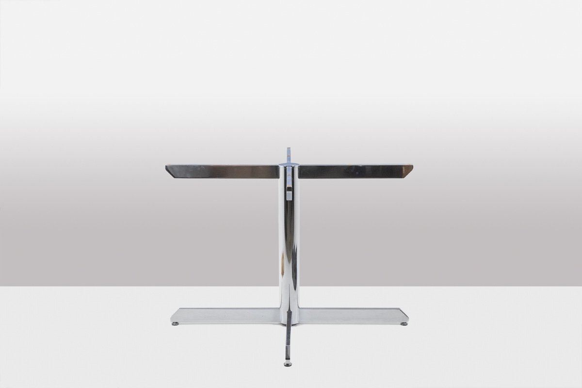 Florence Knoll For Knoll. Table In Marble And Chromed Metal. Circa 1960. Ls58341208u-photo-3
