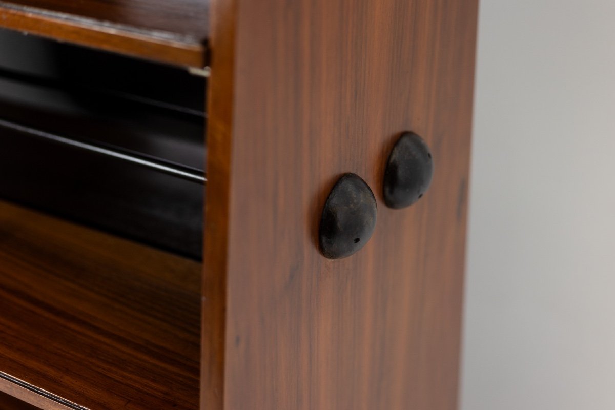 “double-sided” Rosewood Bookcase On Casters. Circa 1960. Ls58761008h-photo-6