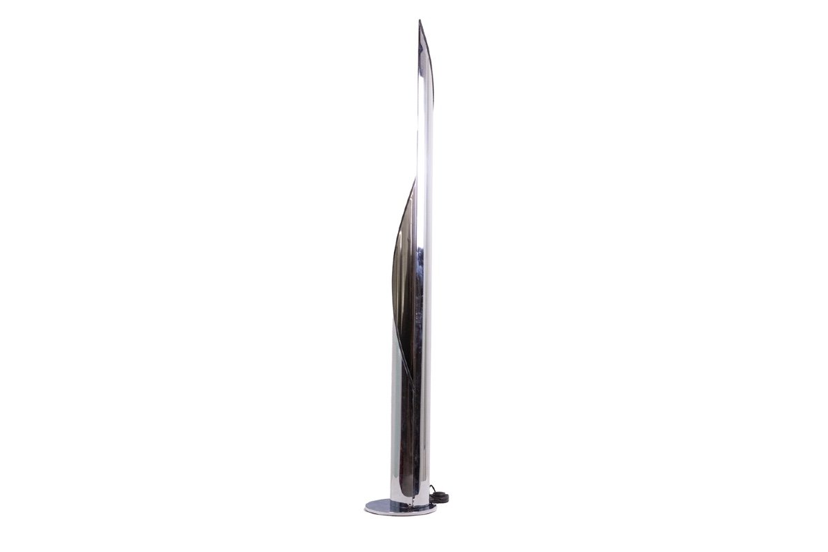 Stilnovo. Polished Stainless Steel Floor Lamp. 1970s. Ls5913589a