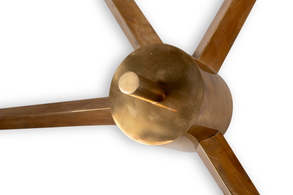 Angelo Lelli. Wall Lamp, Or Suspension, In Brass And Opaline. Contemporary. Ls52051089i-photo-1