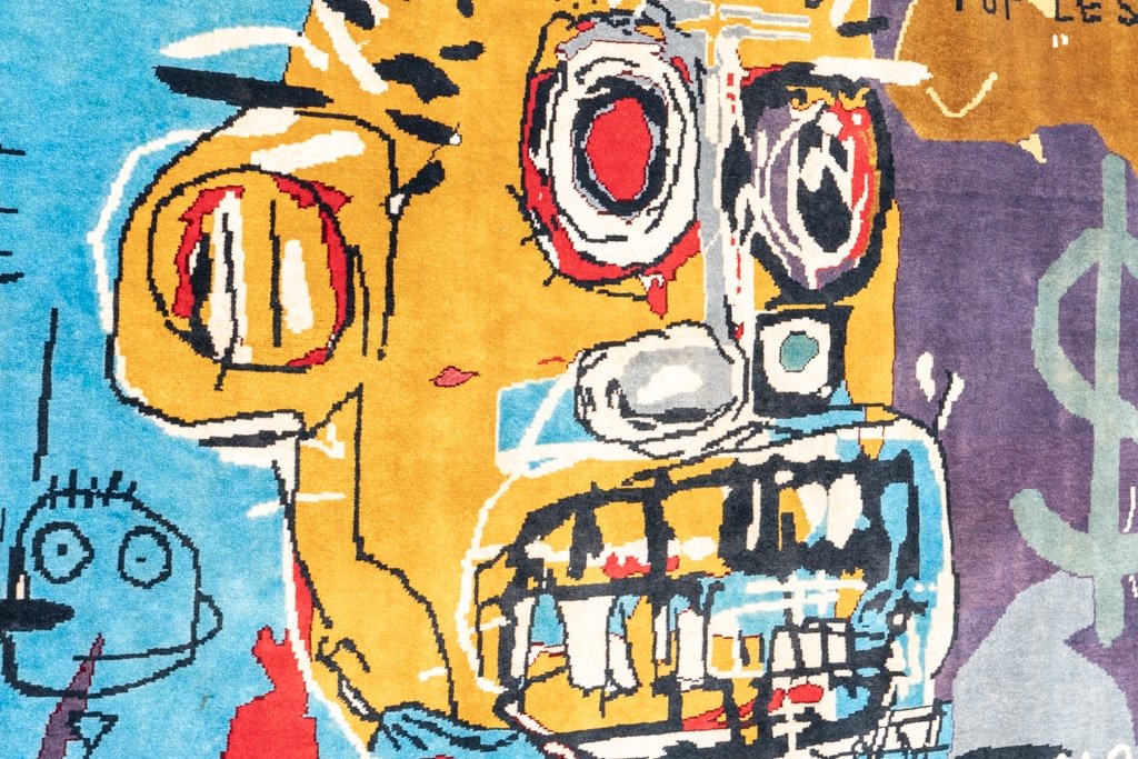 Tapisserie Tissée à La Main Inspirée Par Jean-michel Basquiat. Juin 2023.  Ls58795009e-photo-2