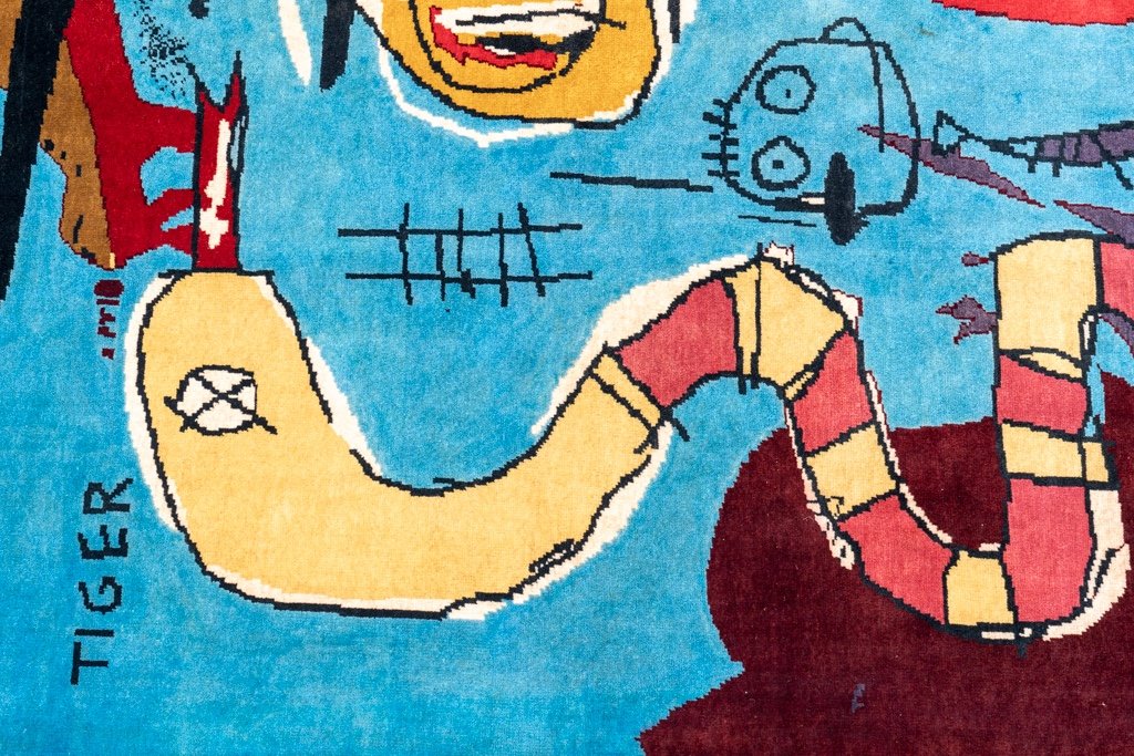 Tapisserie Tissée à La Main Inspirée Par Jean-michel Basquiat. Juin 2023.  Ls58795009e-photo-3