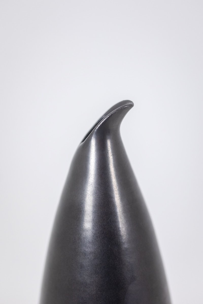 The Potters Of Accolay. Wheel-turned Earthenware Vase. Circa 1955. Ls5990509h-photo-1