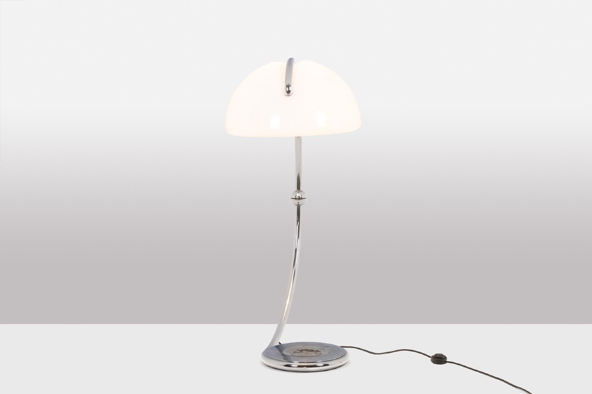 Elio Martinelli. Lampadaire En Métal Chromé. Années 1970. Ls6062819a-photo-4