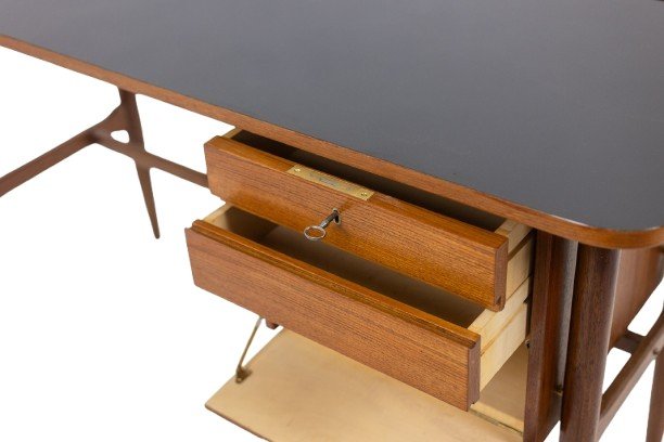 Free-form Teak Desk. 1950s. Ls614859q-photo-4
