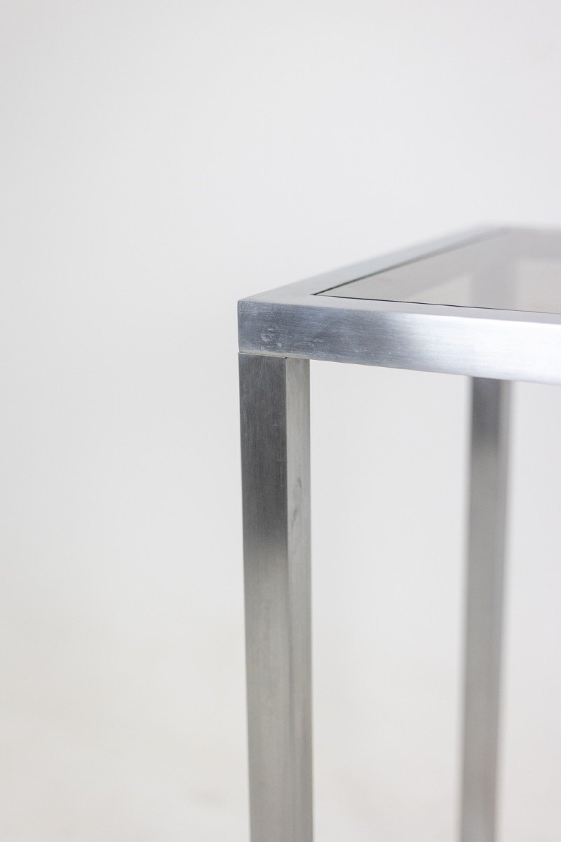 Maison Jansen. Brushed Aluminum Console. 1970s. Ls6176108p-photo-3