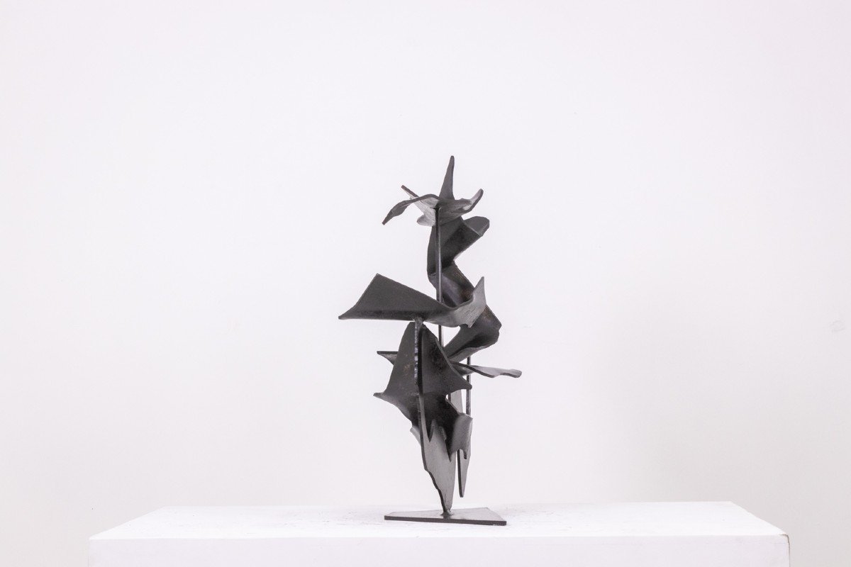 Jean Campa. Abstract Metal Sculpture. 1980s. Ls6217809c-photo-1