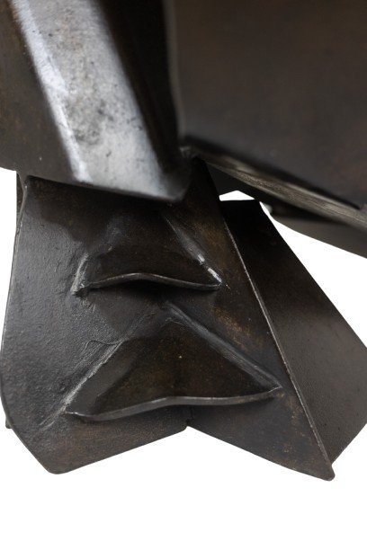 Jean Campa. Patinated And Cut Iron Sculpture. 1980s.-photo-2