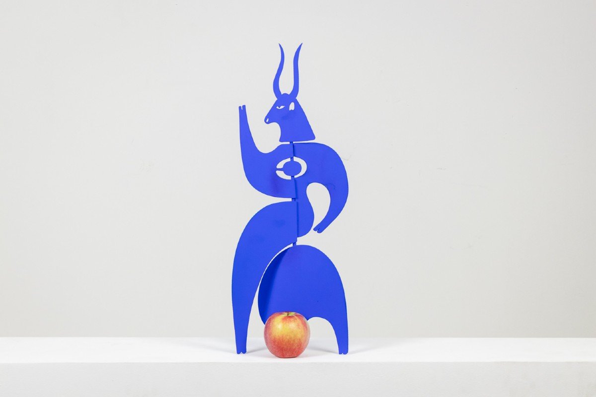 Antonine De Saint Pierre. Blue “tauride” Sculpture. Contemporary. Ls6240489p-photo-2