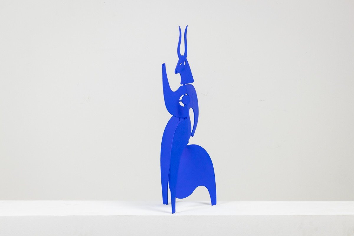 Antonine De Saint Pierre. Blue “tauride” Sculpture. Contemporary. Ls6240489p-photo-3