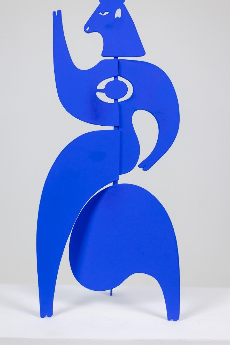 Antonine De Saint Pierre. Blue “tauride” Sculpture. Contemporary. Ls6240489p-photo-5
