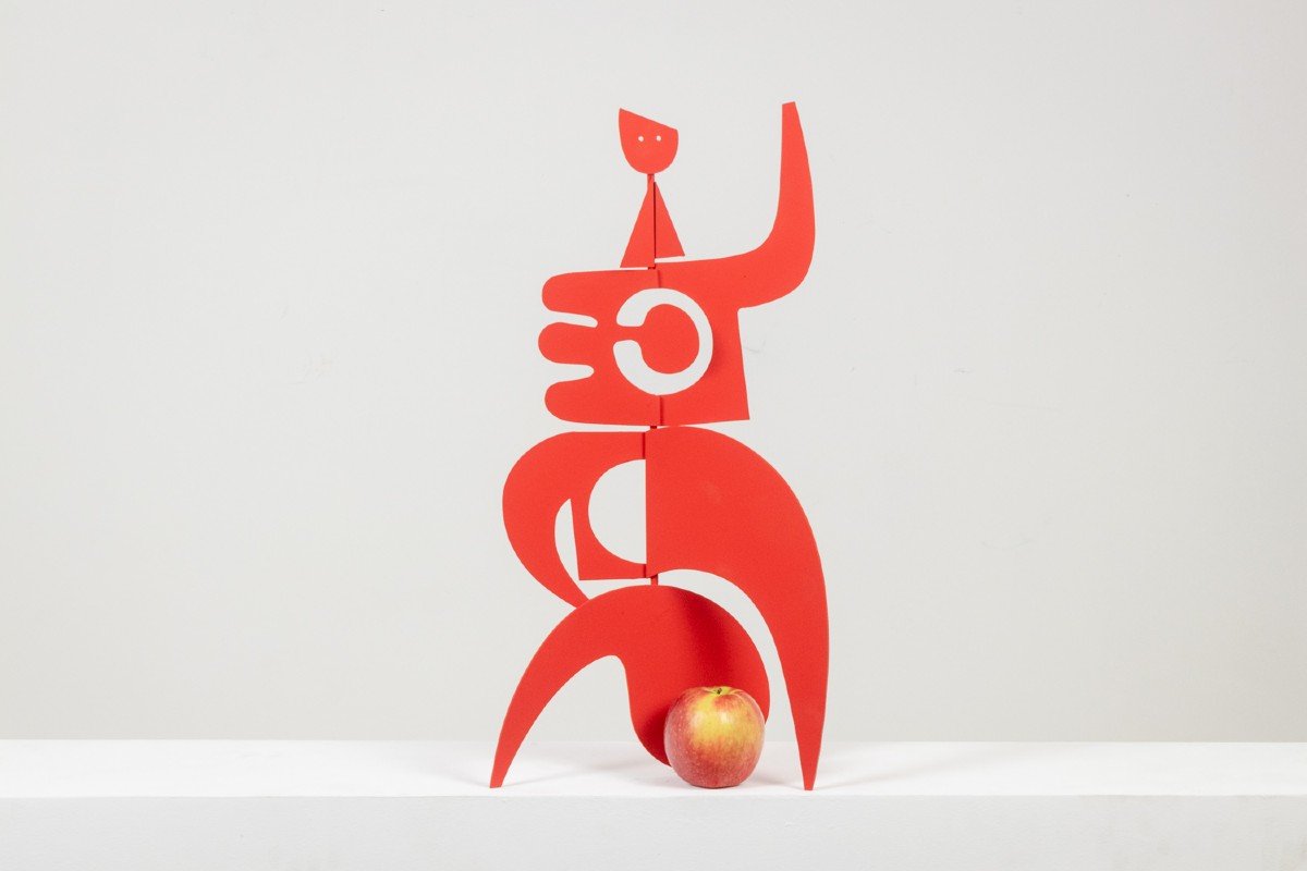 Antonine De Saint Pierre. Sculpture « Anna » Rouge. Contemporain. Ls6244487p-photo-2