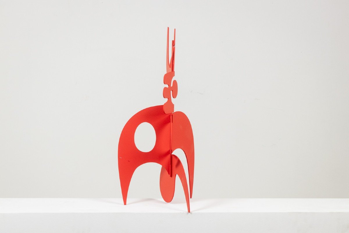 Antonine De Saint Pierre. Sculpture « Anna » Rouge. Contemporain. Ls6244487p-photo-4