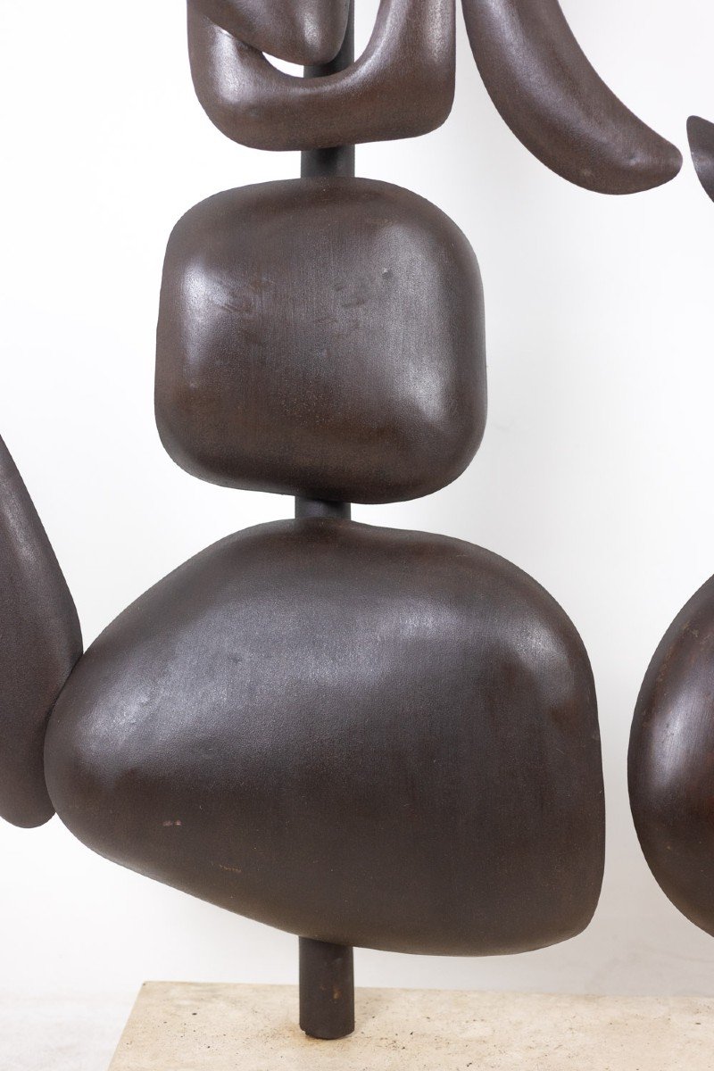 Antonine De Saint Pierre. Curved Metal Sculpture. Contemporary Work. Ls62278160-photo-4