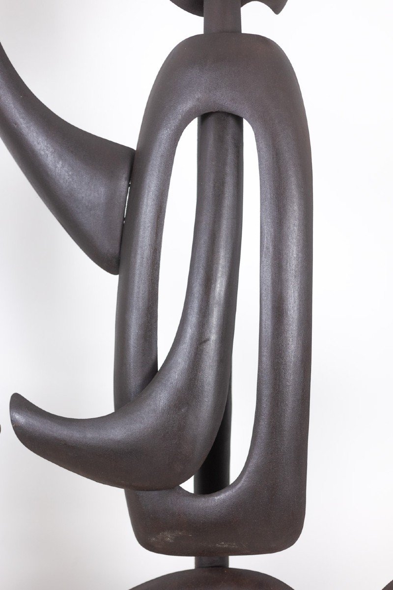 Antonine De Saint Pierre. Curved Metal Sculpture. Contemporary Work. Ls62278160-photo-5
