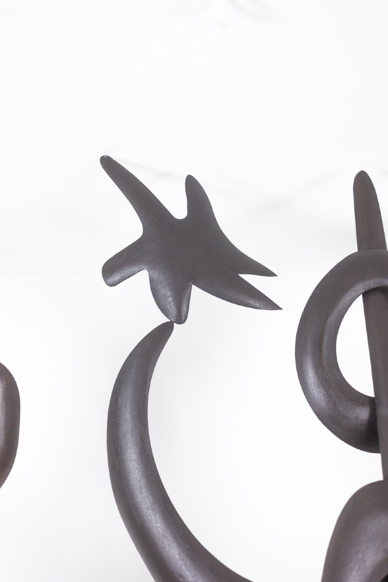 Antonine De Saint Pierre. Curved Metal Sculpture. Contemporary Work. Ls62278160-photo-7