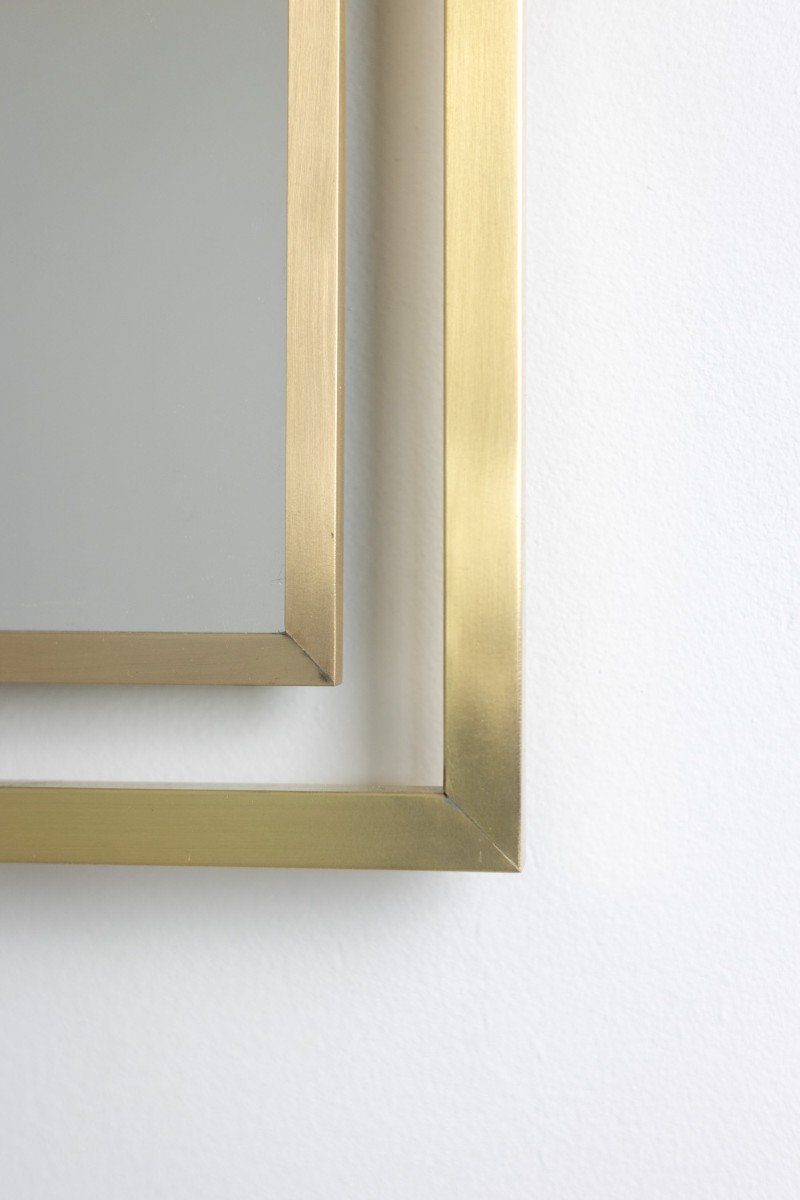“boizot” Model Mirror In Brass, Varnished Finish. Contemporary. Ls5943891z-photo-2