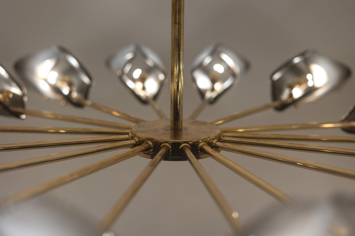 Simone Malachin. Lustre « étoile » En Verre De Murano. Contemporain. Ls64041509i-photo-3