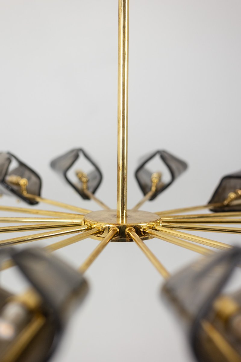 Simone Malachin. Lustre « étoile » En Verre De Murano. Contemporain. Ls64041509i-photo-2