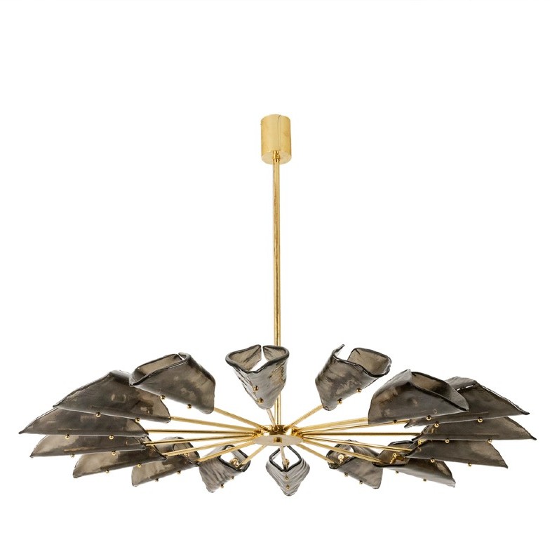 Simone Malachin. Lustre « étoile » En Verre De Murano. Contemporain. Ls64041509i