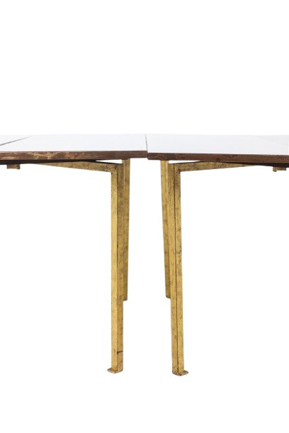 Maison Jansen. Pair Of Gilded Iron Consoles. Circa 1970. Ls63551756u-photo-4