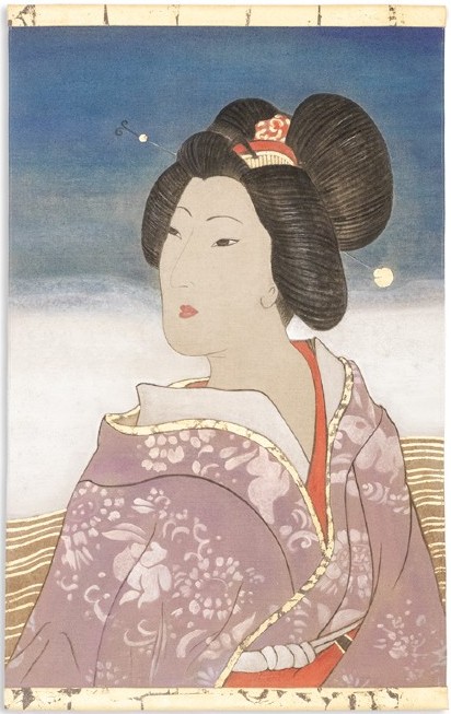 Toile Peinte Représentant Un Personnage De Style Asiatique. Contemporain. Ls6342b675h