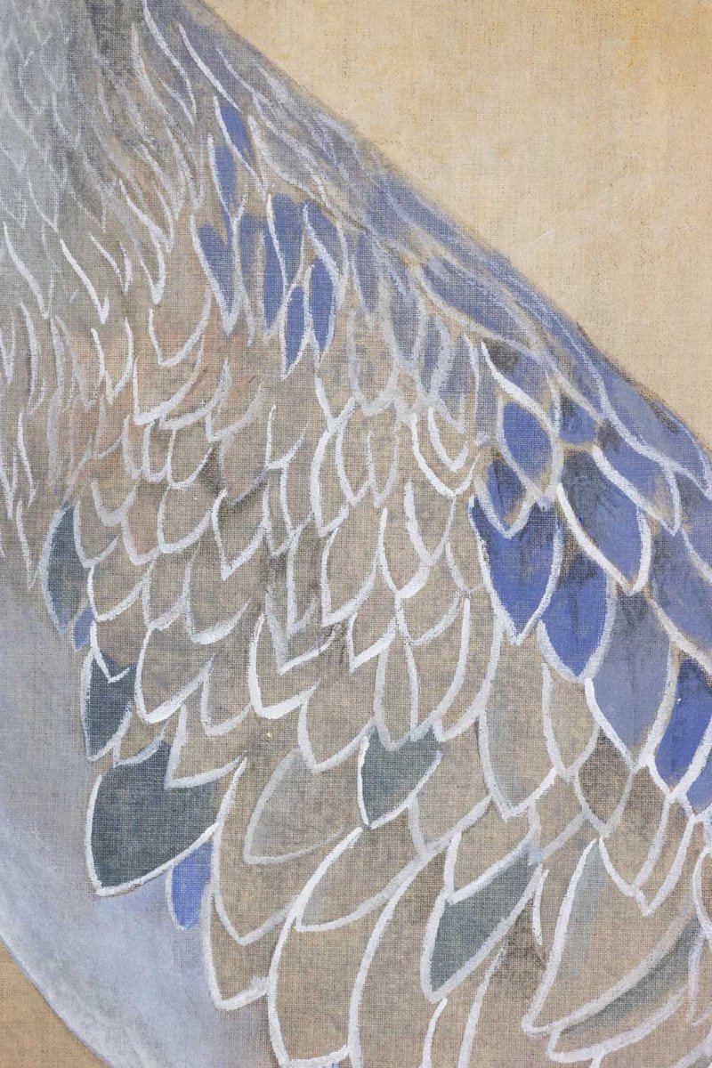 Painted Canvas Representing A Nile Shoebill. Contemporary. Ls6347908m-photo-3