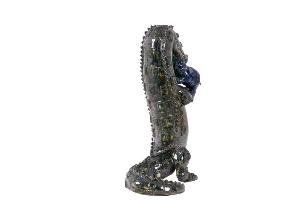 Valérie Courtet. Crocodile Portant Des Hippopotames. Contemporain. Ls64161809p-photo-4