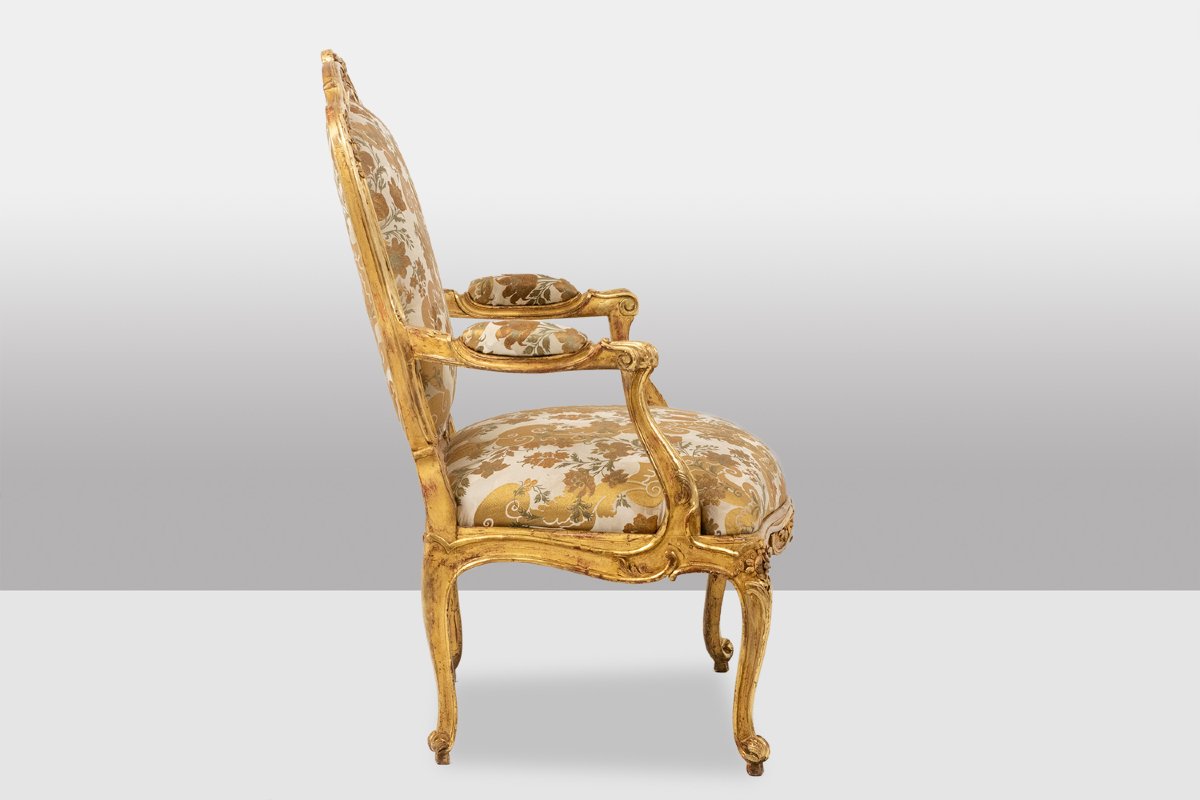 Louis XV Style Armchair, With Its Queen-style Backrest. Period 1900-1950. Ls5602435?m-photo-3