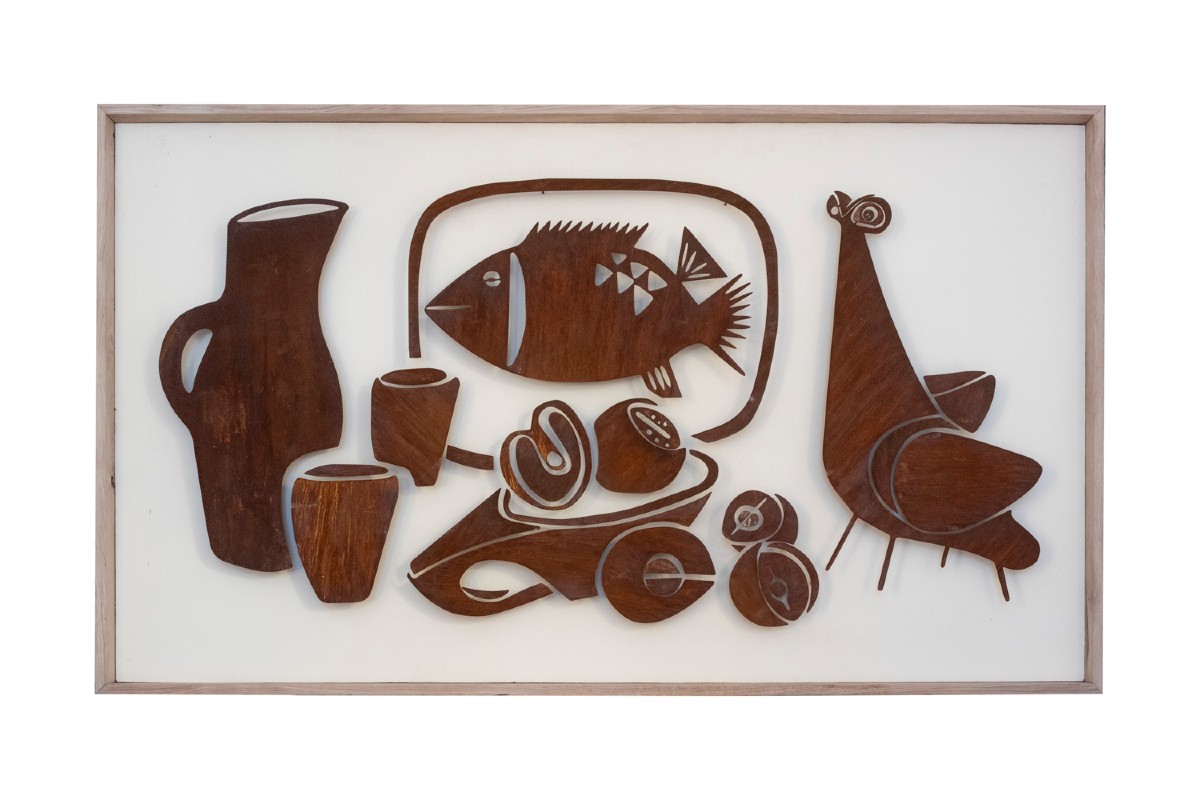 Panneau décoratif en métal intitulé « Natumo ». Travail contemporain. LS58883367C