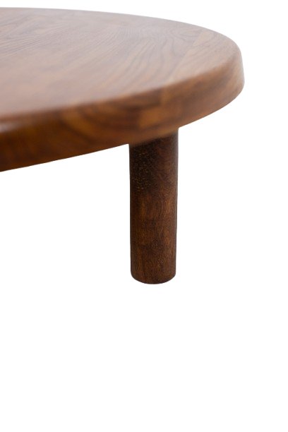 Pierre Chapo. Table basse en orme massif blond. Années 1970. LS64913509U-photo-3