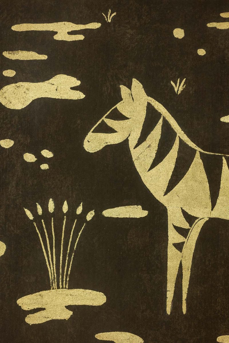 Painted Canvas Decorated With Zebras. Contemporary Artist's Work Ls5724675b-photo-3