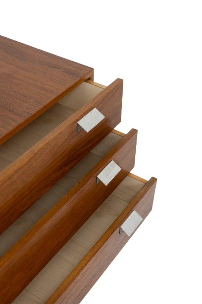 André Monpoix. 3-drawer Teak Chest Of Drawers. 1960s. Ls6357708m-photo-3