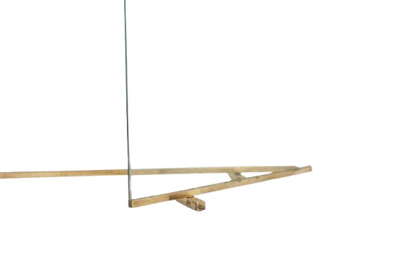 Jacques Adnet. Pare feu en verre et bronze. Années 1950. LS6459259S-photo-4