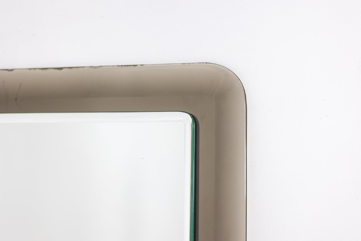 Two-tone Rectangular Mirror With Rounded Corners, Circa 1950 Ls6479458d-photo-3