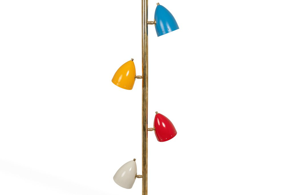 Tubular Hanging Lamp In Patinated And Lacquered Brass. Contemporary Ls6534711z-photo-2
