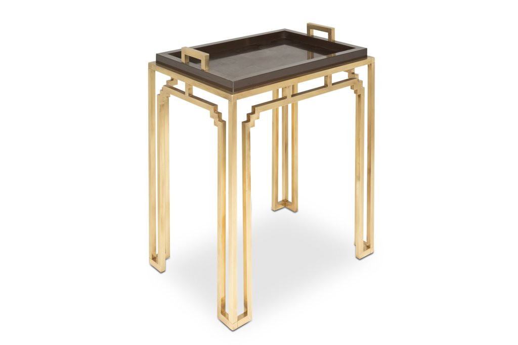 Maison Jansen. Serving Table In Brass And Melamine. 1970s Ls6483788b-photo-2