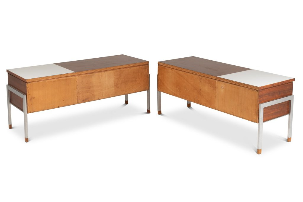 Pair Of 60's Teak Low Chests Of Drawers Ls6495708m-photo-4