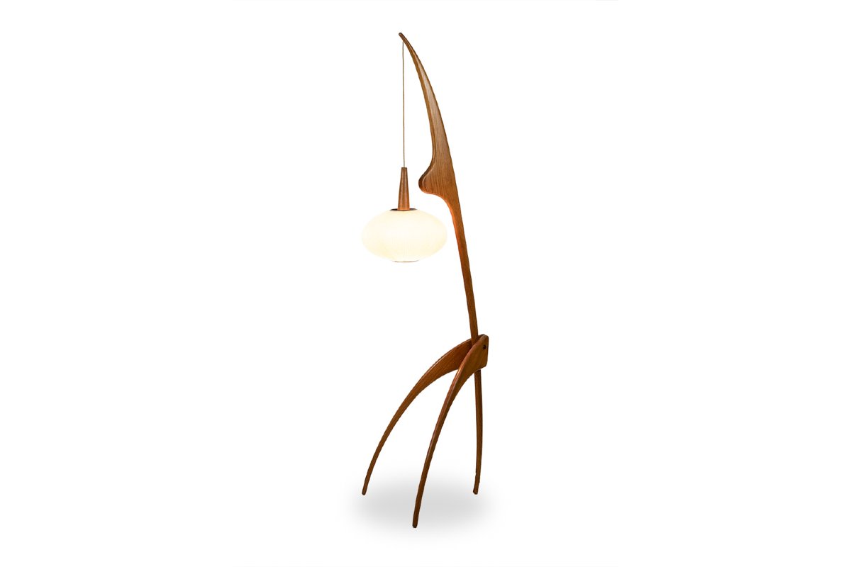 François Rispal Floor Lamp, “praying Mantis” Model. 1950s-60s. Ls56591406-photo-8