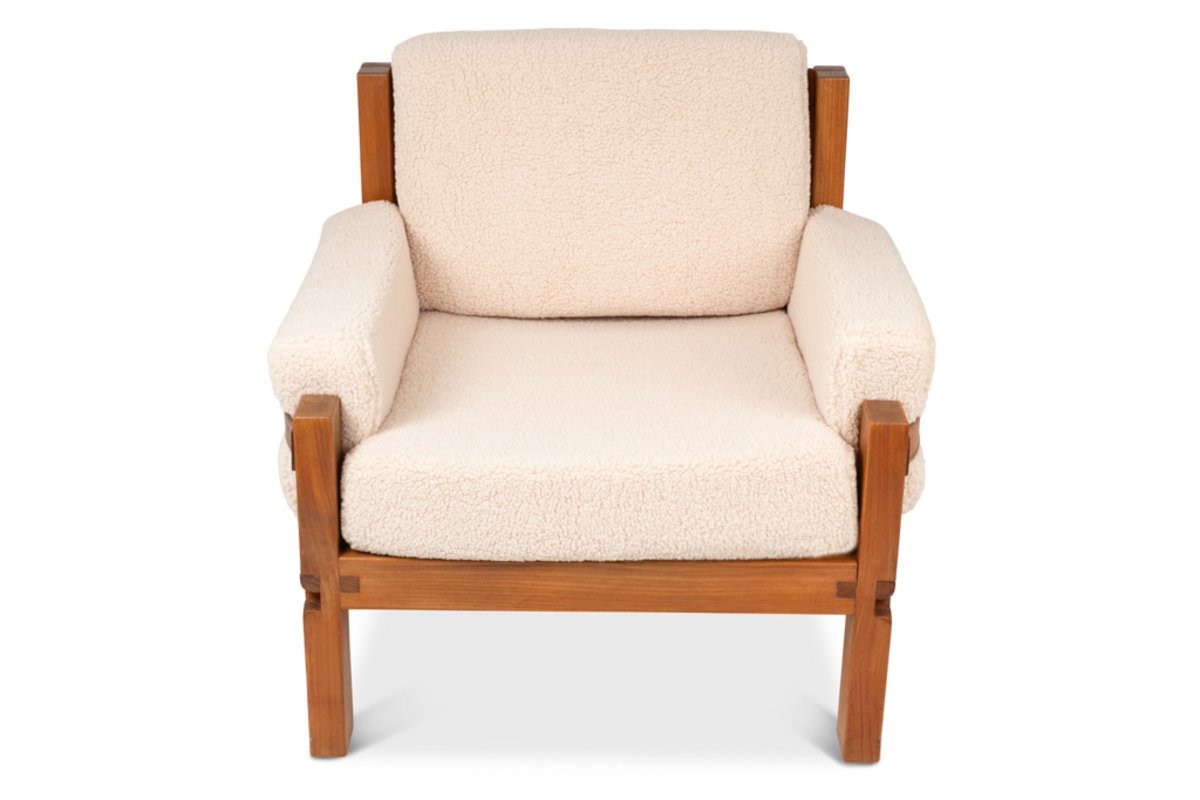 Pierre Chapo. Paire de fauteuils en orme. Années 1970. LS6493B2809M-photo-3